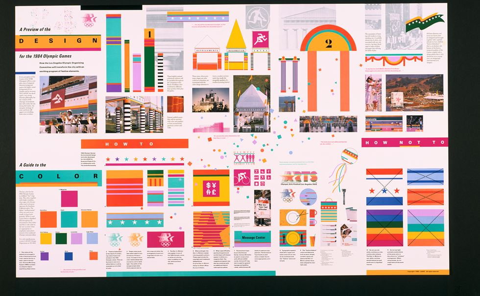 Olympic graphic guidelines by Sussman-Prezja