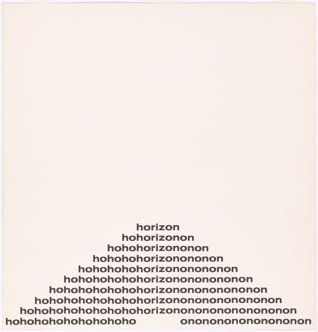 Horizon by Ian Hamilton Finlay